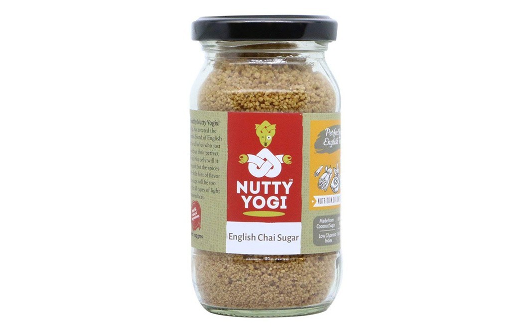 Nutty Yogi English Chai Sugar    Glass Jar  125 grams